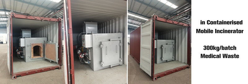 mobile incinerator,containerised incinerator,medical waste incinerator