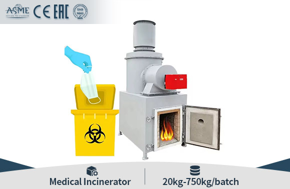 Hospital Medical Waste Incinerator Low Cost No Pollution With Ventury scrubber