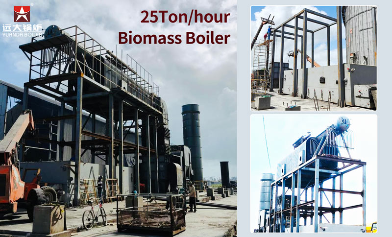 25ton water tube boiler,25ton rice husk boiler,biomass boiler turbine generator