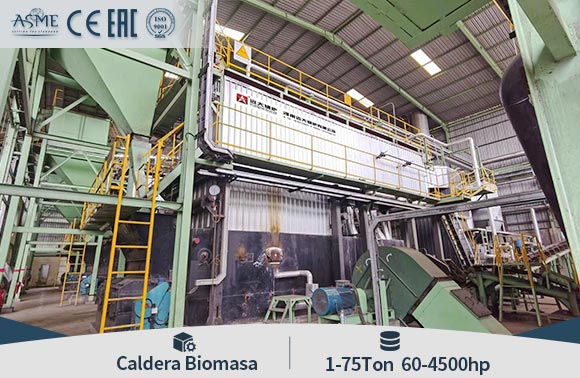 Caldera biomasa industrial, caldera vapor biomasa, caldera vapor madera