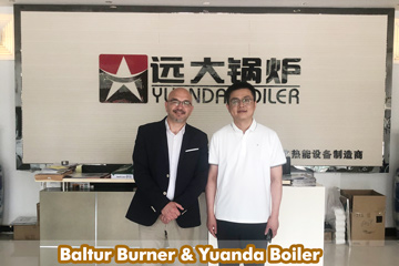 yuanda boiler with baltur burner