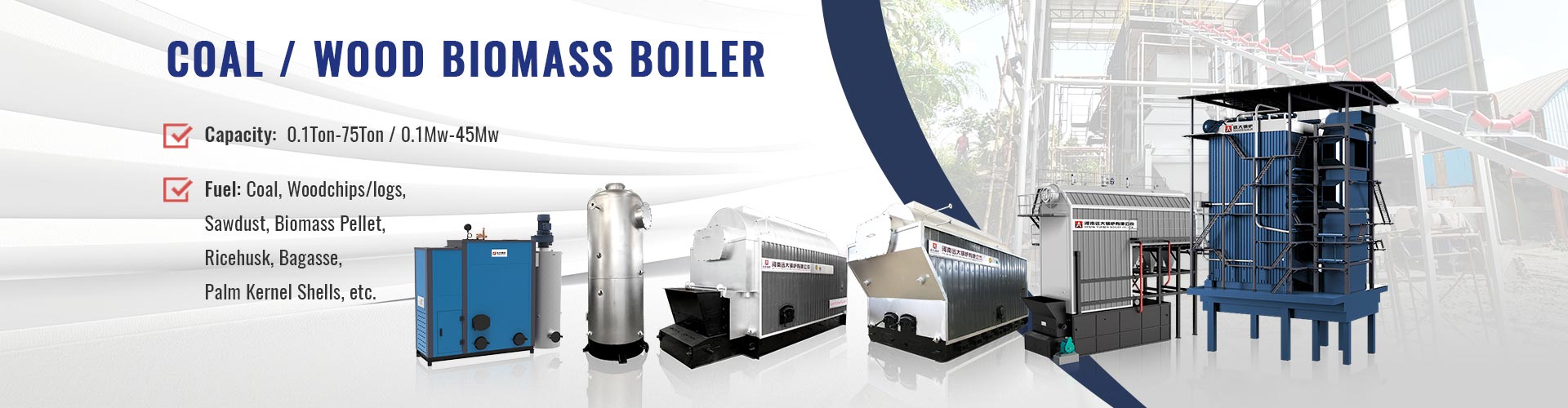 Biomass boiler, wood boiler, coal boiler, solid fuel boiler