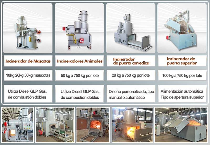 Horno de cremación de mascotas, incinerador de animales, incinerador de granjas