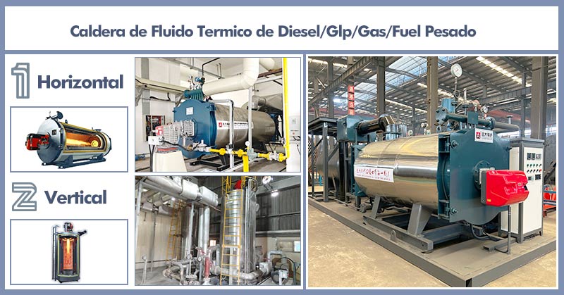 Sistema de caldera de fluido termico de gas diesel