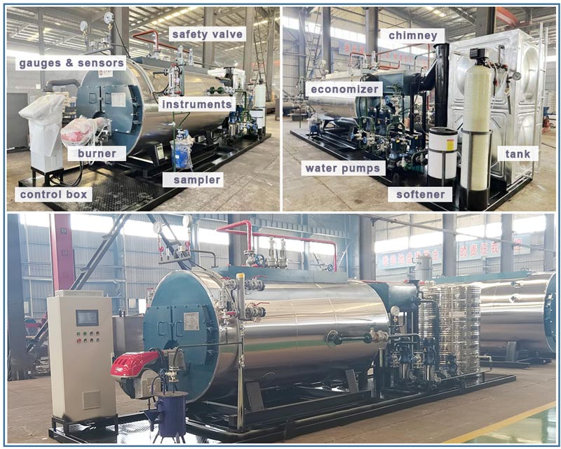 portable steam boiler,skid mounted steam boiler,movable steam boiler
