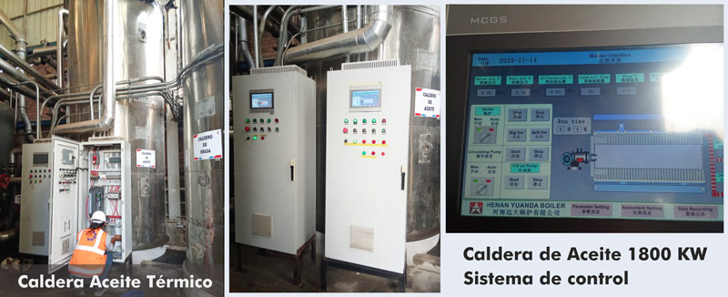 caldera de aceite térmico vertical, caldera de aceite térmico a gas