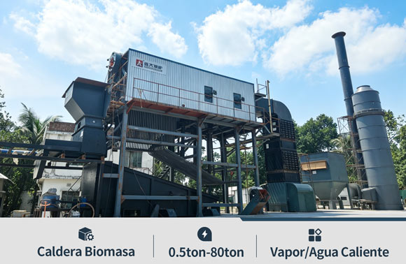 Caldera biomasa industrial, caldera vapor biomasa, caldera vapor madera