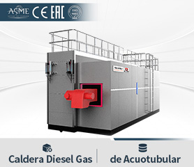 Caldera Diesel Gas de Acuotubular