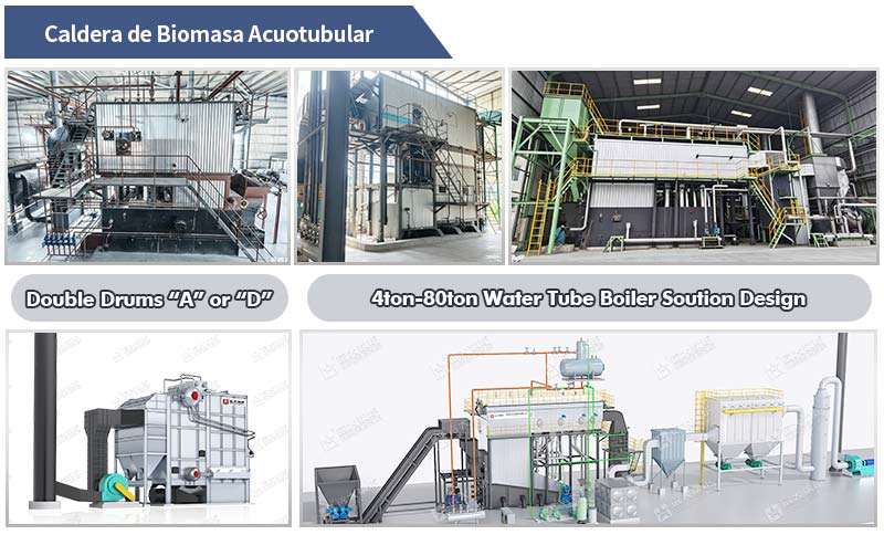 caldera biomasa acuotubular,caldera vapor biomasa