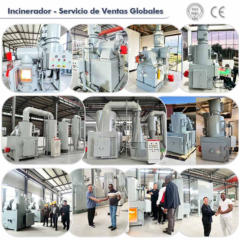 Incinerador de residuos hospitalarios, precio de incinerador médico en China